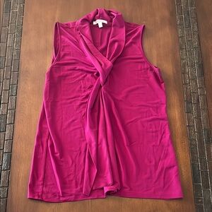 Elegant Magenta Sleeveless Top